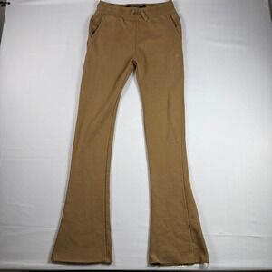 Jordan Craig Legacy Edition Women Brown Flare Raw Hem Sweatpants Size 14